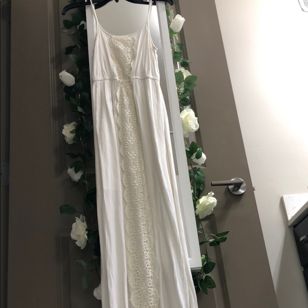 White Lace Maxi Dress